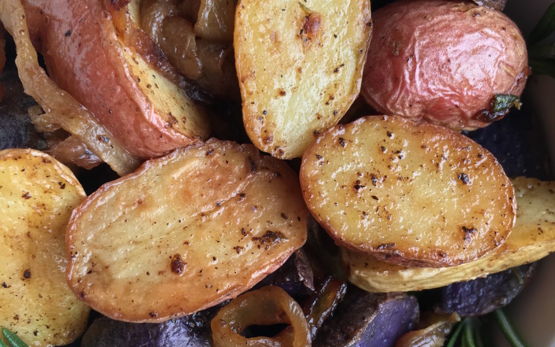 Tri-Color Roasted Rosemary Potatoes