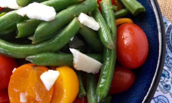 Green Bean Salad with Tomatoes & Feta | FoodFlakes.com