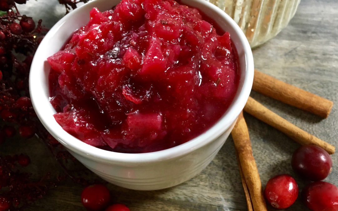 Cranberry-Pear Sauce with Rosemary and Ginger