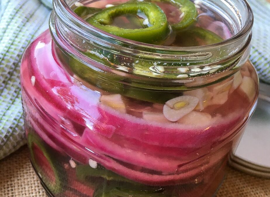 Paleo Pickled Jalapeno Peppers & Red Onion