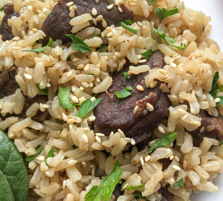 Instant  Pot  Asian  Beef  &  Rice
