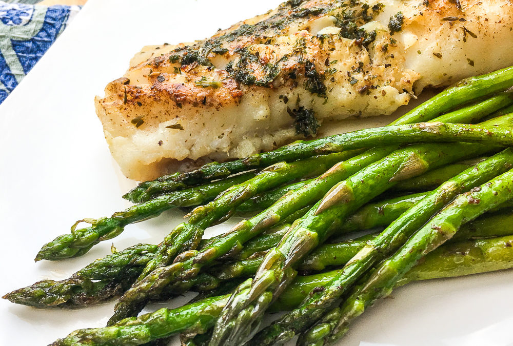 Super  Easy  Atlantic  Cod  with  Garlic-Herb  Butter