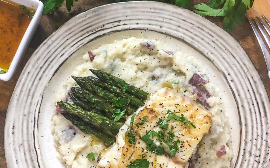 Pan-Seared Grouper with Lime Butter Sauce