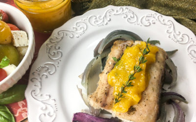 Mahi-Mahi with Roasted Mango Chipotle Sauce