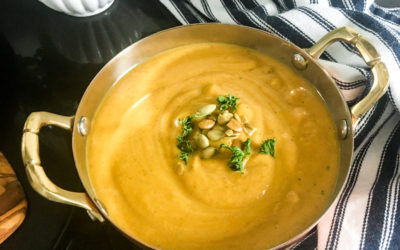 Slow Cooker Curried Butternut Squash Soup